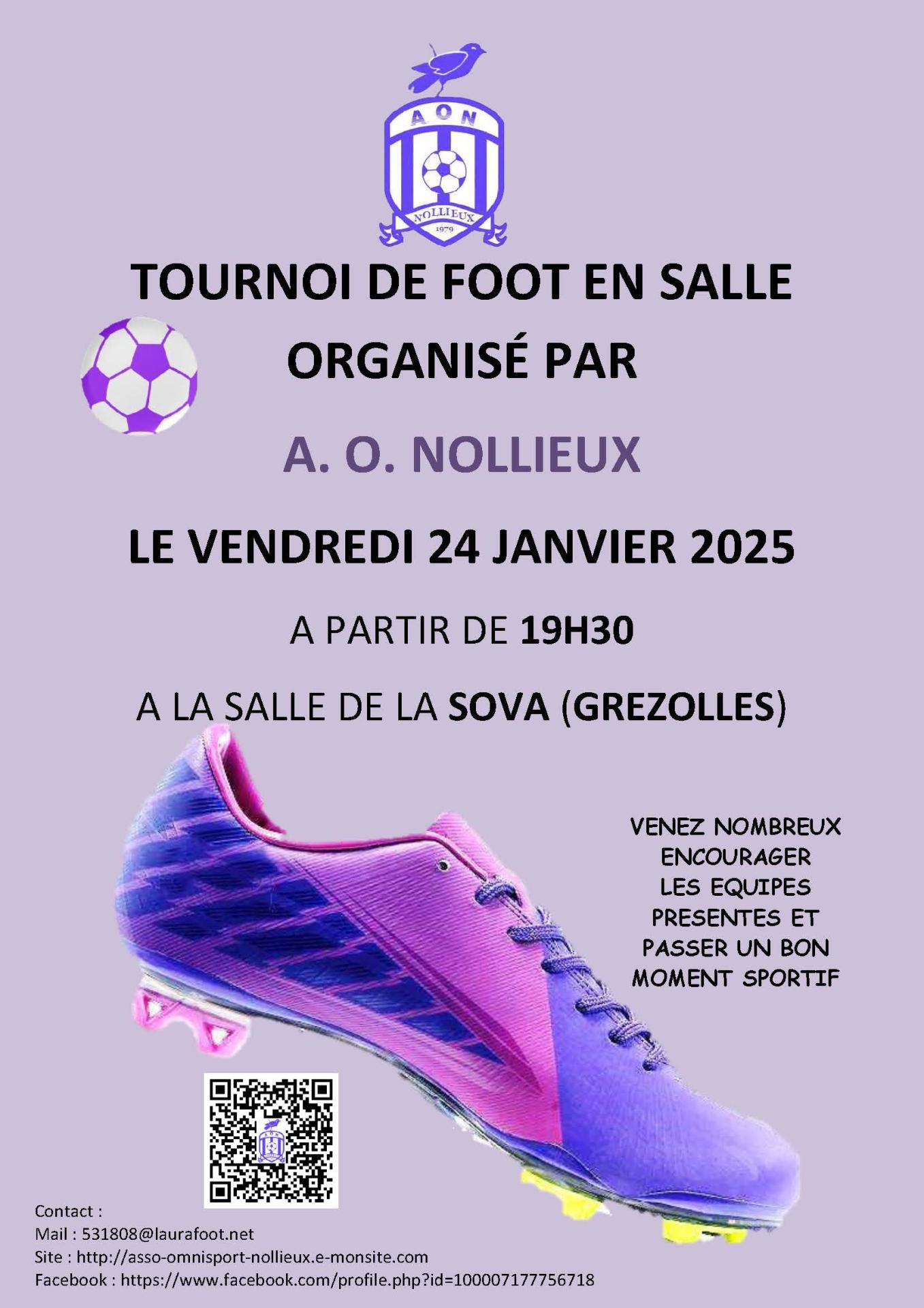 Affiche tournoi foot salle